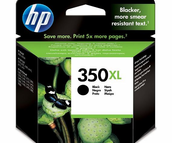 HP CB336EE Hewlett Packard [HP] No. 350XL Inkjet Cartridge Page Life 1000pp Black Ref CB336EE